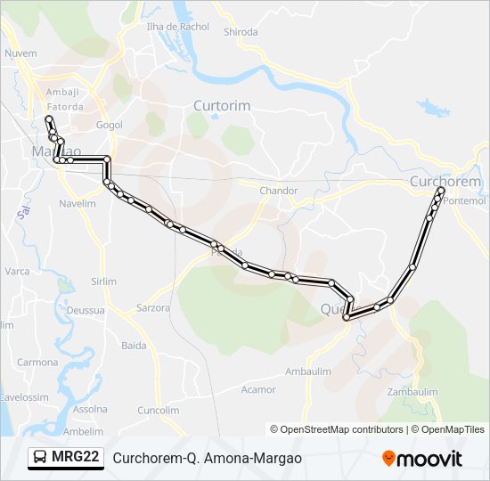 MRG22 Bus Line Map