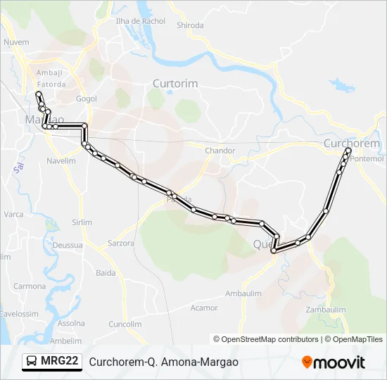 MRG22 Bus Line Map