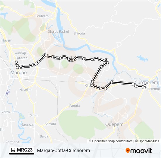 MRG23 Bus Line Map