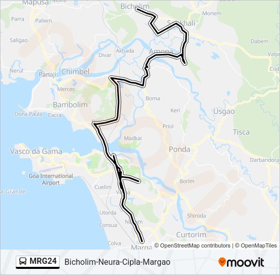 MRG24 Bus Line Map