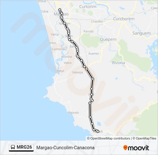 MRG26 Bus Line Map
