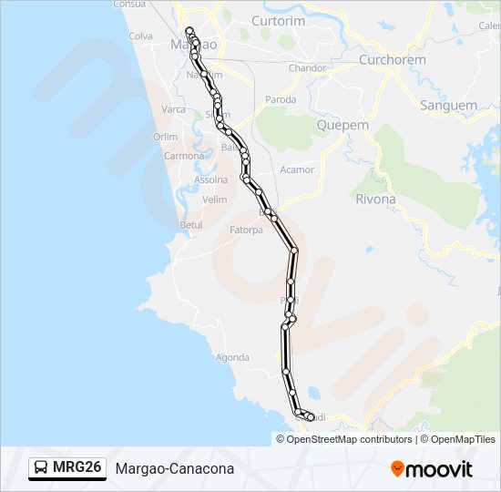 MRG26 Bus Line Map