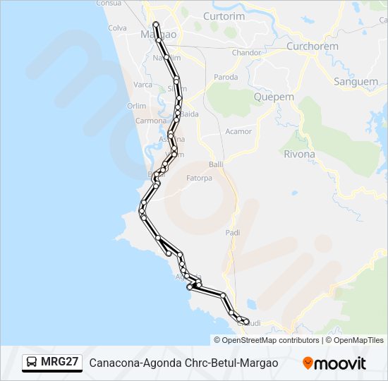 MRG27 Bus Line Map