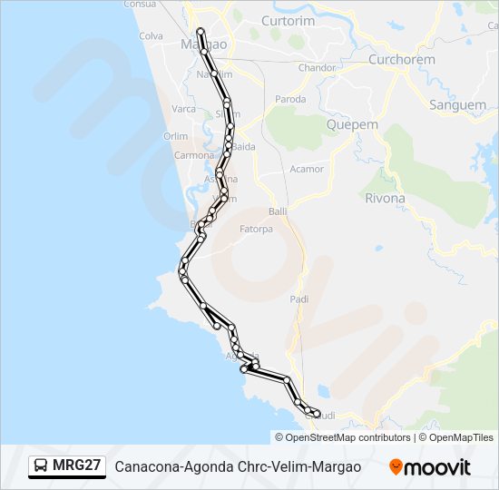 MRG27 Bus Line Map