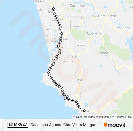 MRG27 Bus Line Map