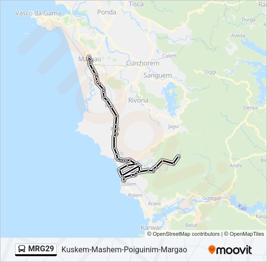 MRG29 Bus Line Map