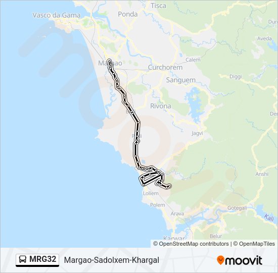 MRG32 Bus Line Map
