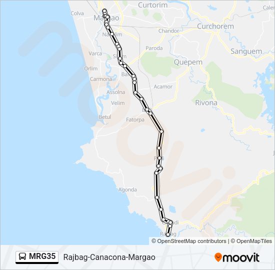 MRG35 Bus Line Map