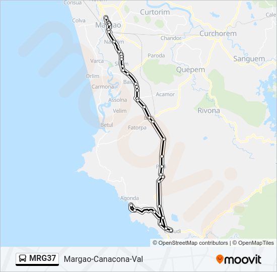 MRG37 Bus Line Map