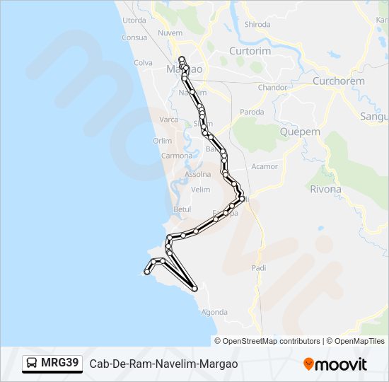 MRG39 Bus Line Map