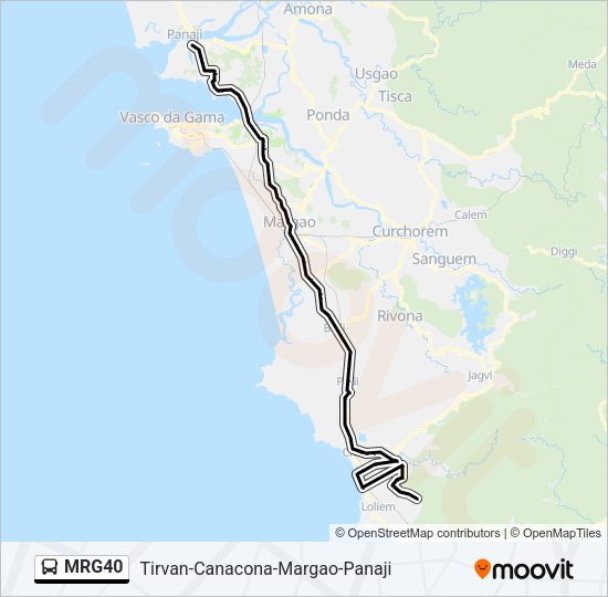 MRG40 Bus Line Map