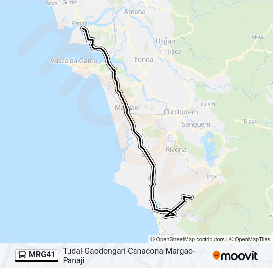 MRG41 Bus Line Map