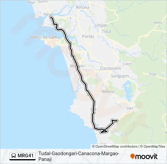 MRG41 Bus Line Map