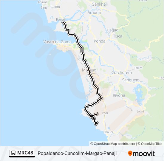 MRG43 Bus Line Map