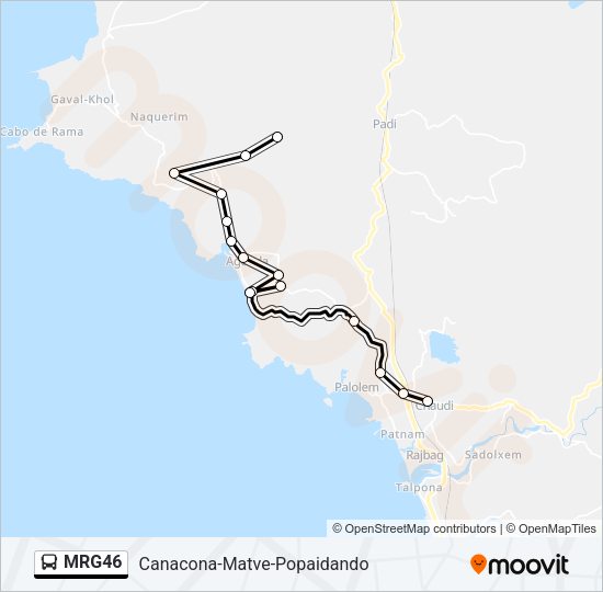 MRG46 Bus Line Map