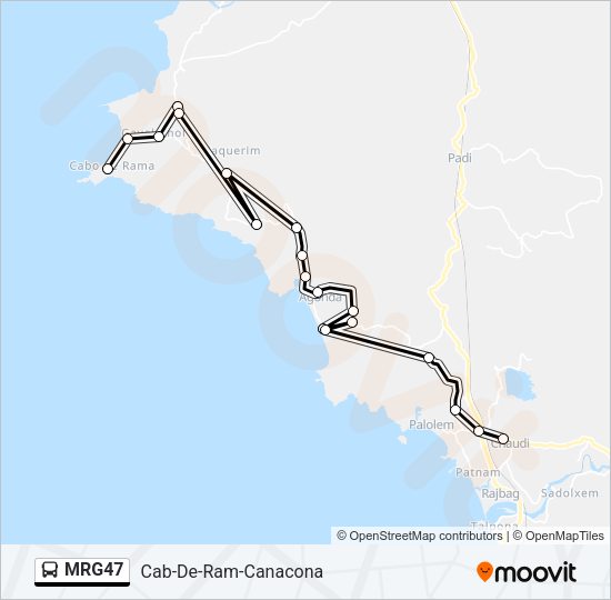 MRG47 Bus Line Map