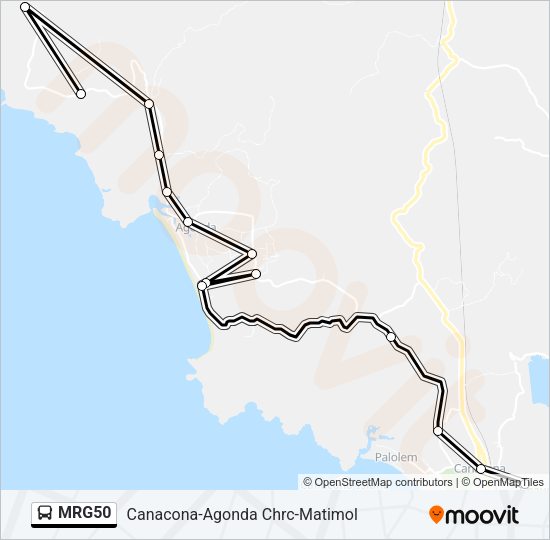 MRG50 Bus Line Map