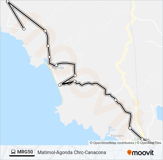 MRG50 Bus Line Map