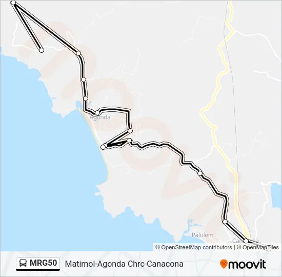 MRG50 Bus Line Map