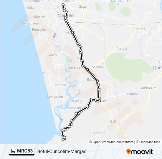 MRG53 Bus Line Map