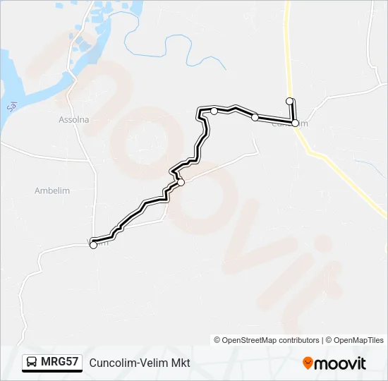 MRG57 Bus Line Map