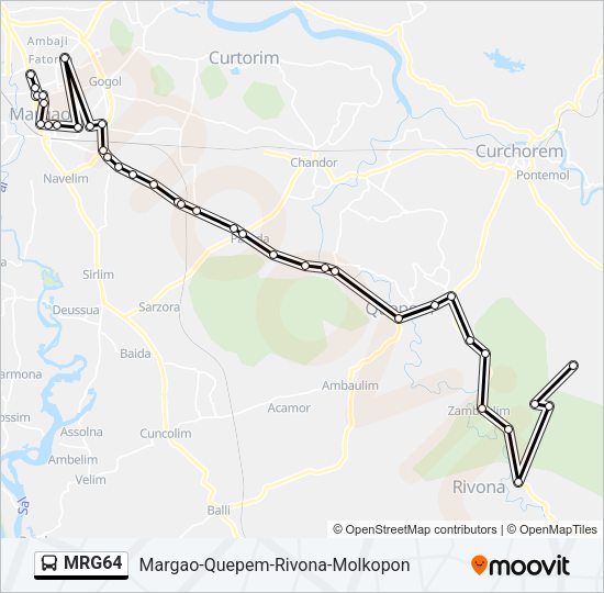 MRG64 Bus Line Map