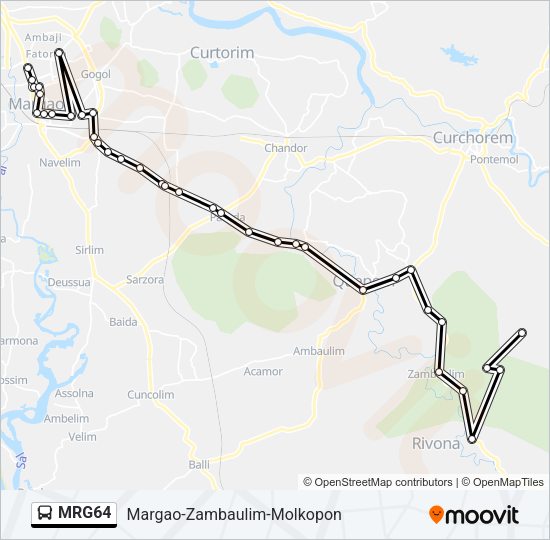MRG64 Bus Line Map