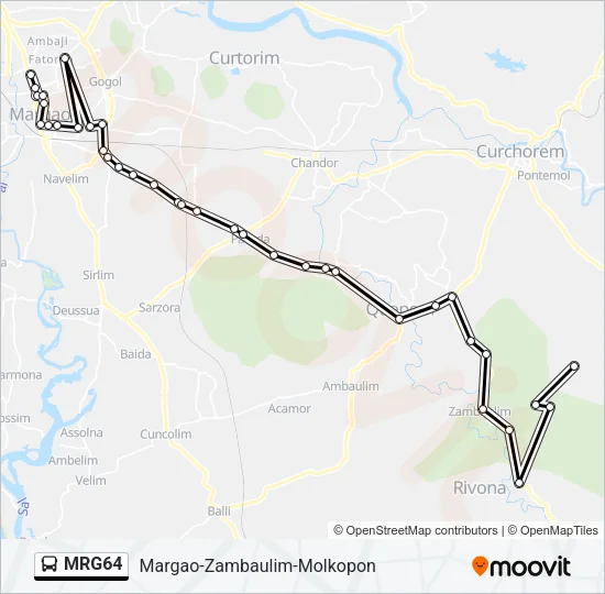 MRG64 Bus Line Map