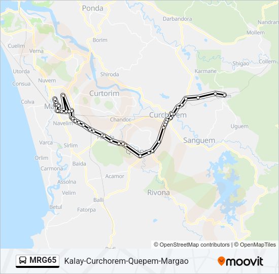 MRG65 Bus Line Map