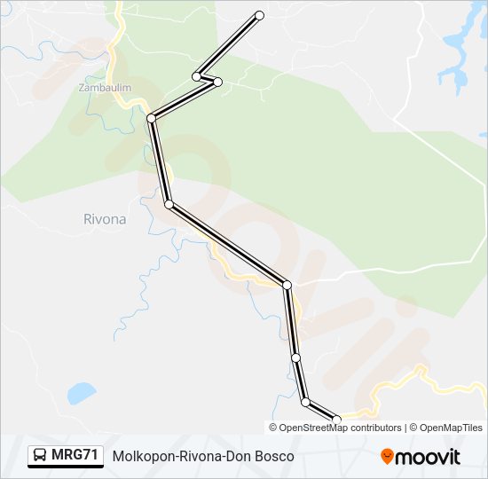 MRG71 Bus Line Map