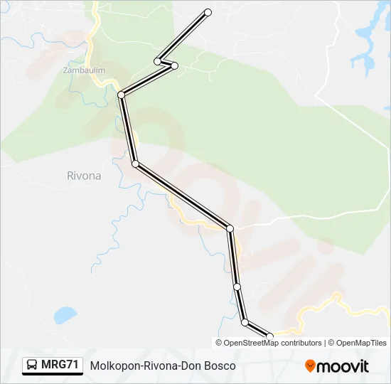 MRG71 Bus Line Map