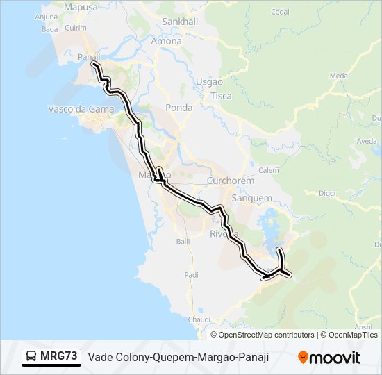 MRG73 Bus Line Map