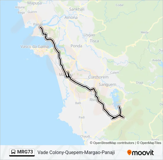 MRG73 Bus Line Map