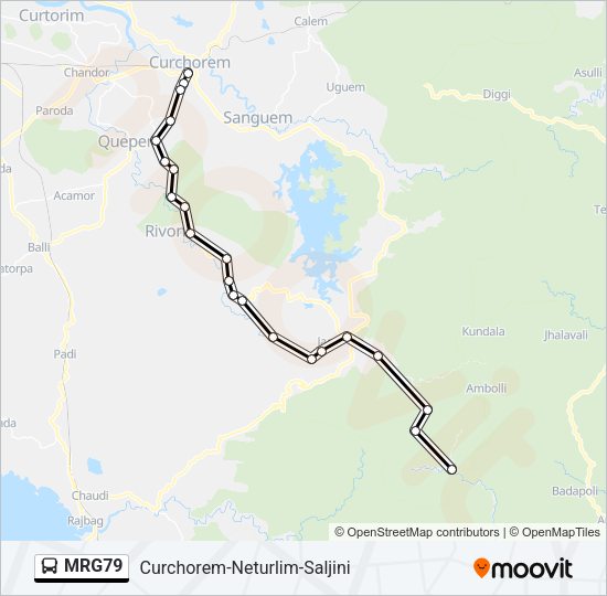 MRG79 Bus Line Map
