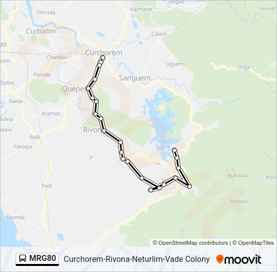 MRG80 Bus Line Map