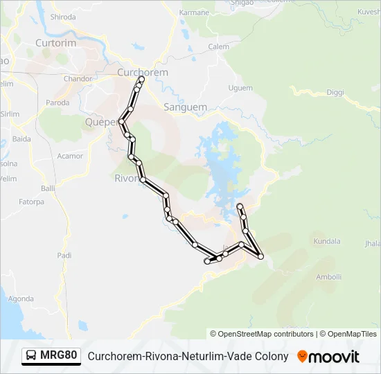 MRG80 Bus Line Map