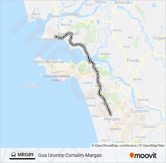MRG89 Bus Line Map