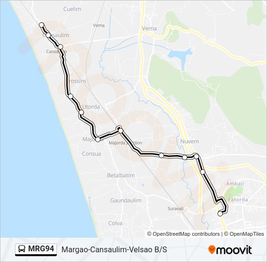 MRG94 Bus Line Map