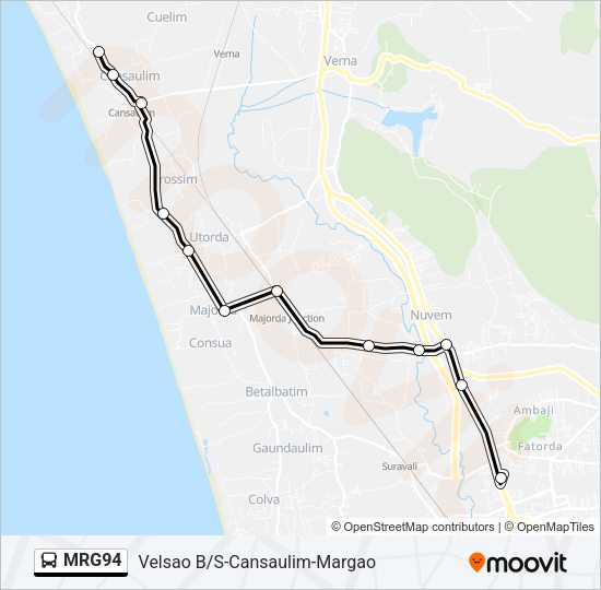 MRG94 Bus Line Map