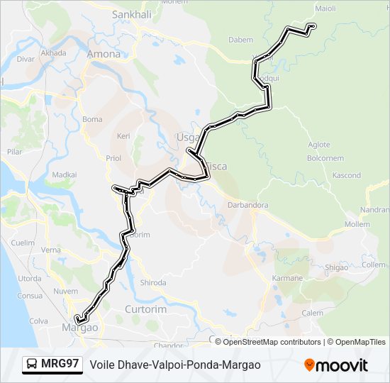 MRG97 Bus Line Map