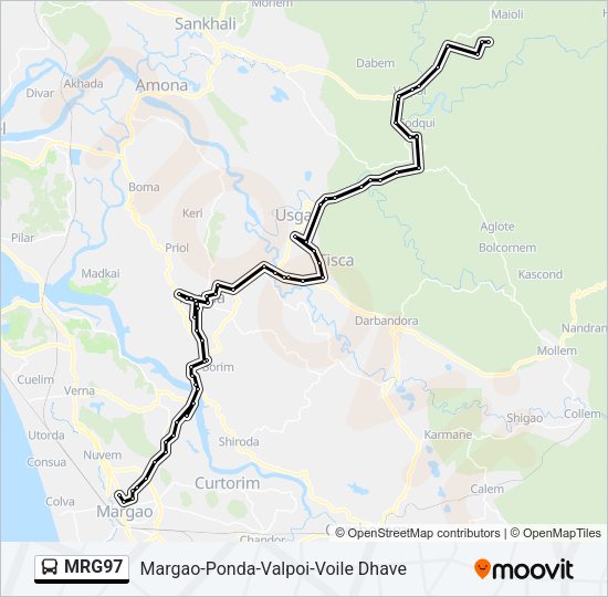 MRG97 Bus Line Map