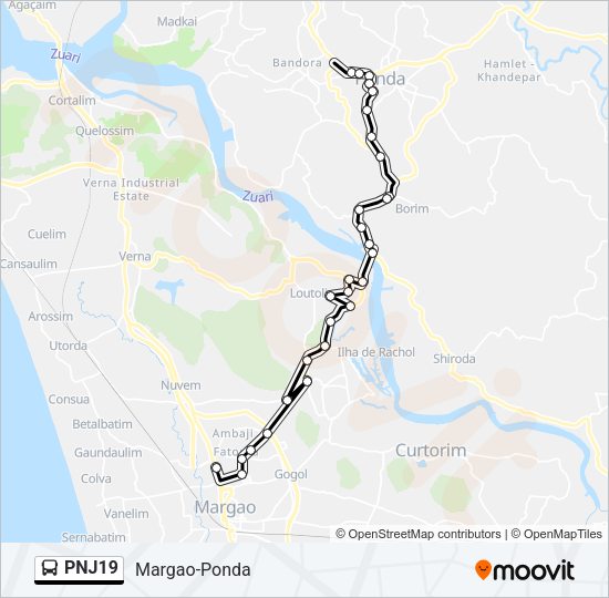 PNJ19 Bus Line Map