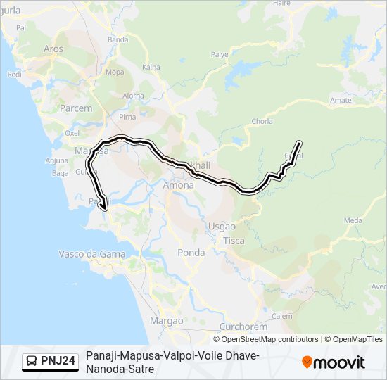 PNJ24 Bus Line Map