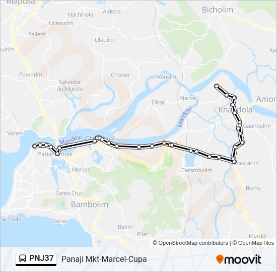 PNJ37 Bus Line Map