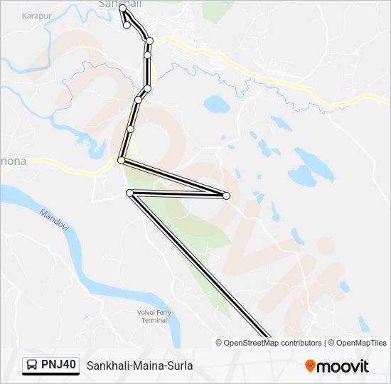 PNJ40 Bus Line Map