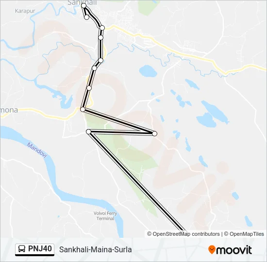 PNJ40 Bus Line Map