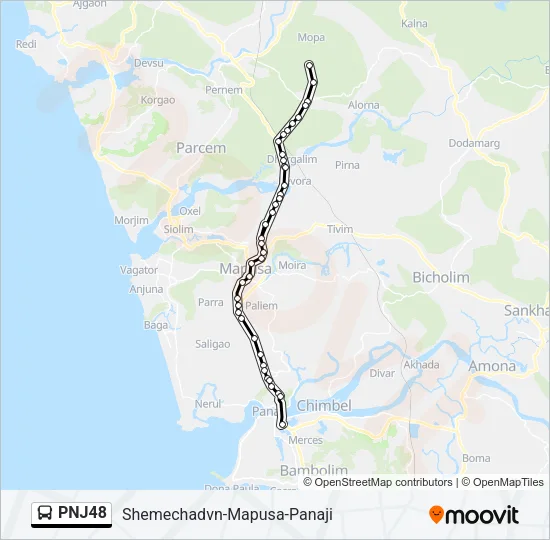 PNJ48 Bus Line Map