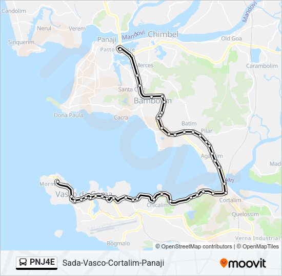 PNJ4E Bus Line Map