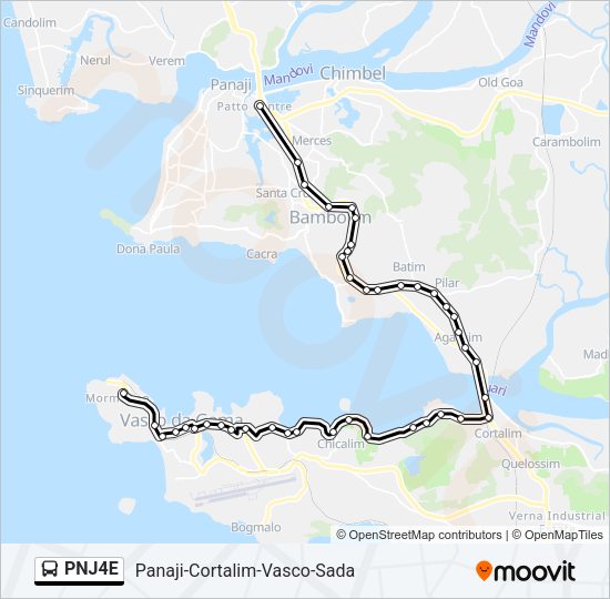 PNJ4E Bus Line Map