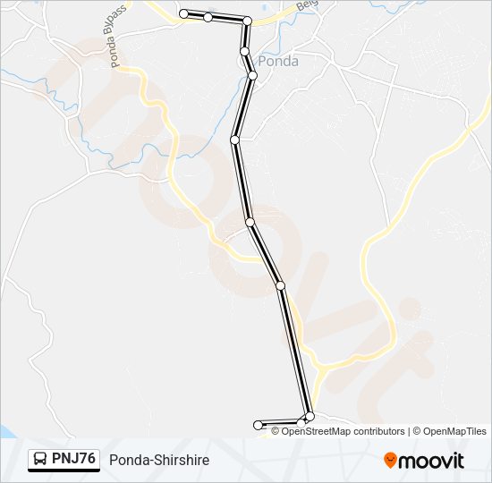 PNJ76 Bus Line Map